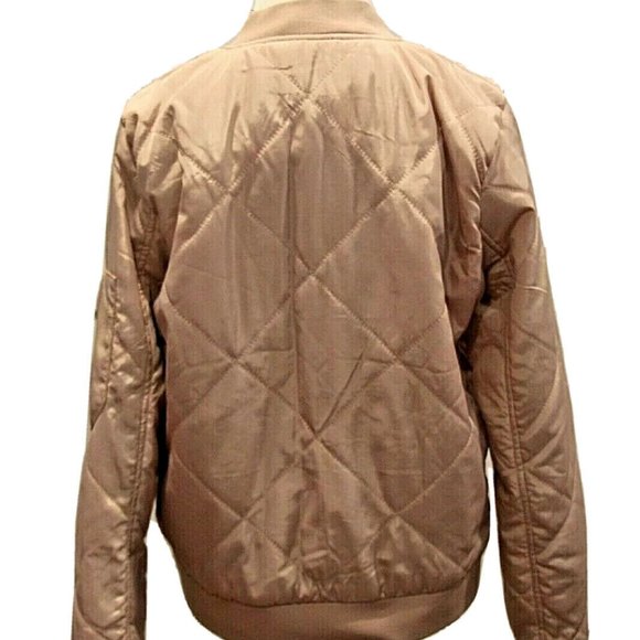 RUE21 Dusty Rose Quilted Bomber Jacket - Picture 6 of 8